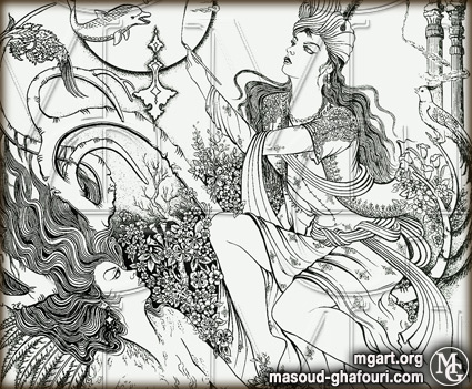 artproject, masterpieces of persian painting, paintings, drawings, drawing, portrait, fine Art Painting, Masoud Ghafouri Masterpieces, art for, Auction, auctions, auktion, art collection, the collection, google Art Project, Google Arts & Culture